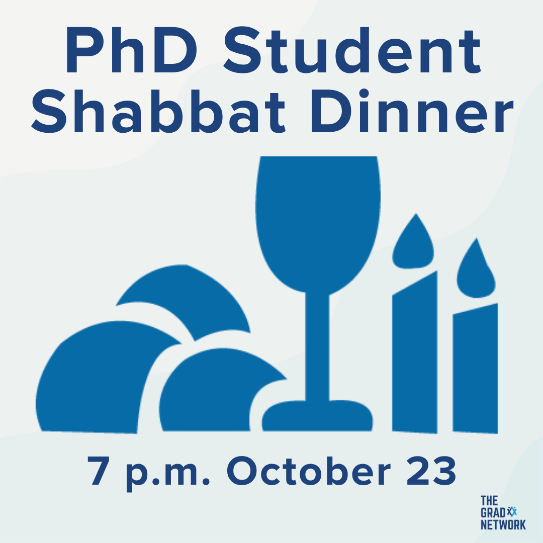 PhD Student Shabbat Dinner | October 23 - logo